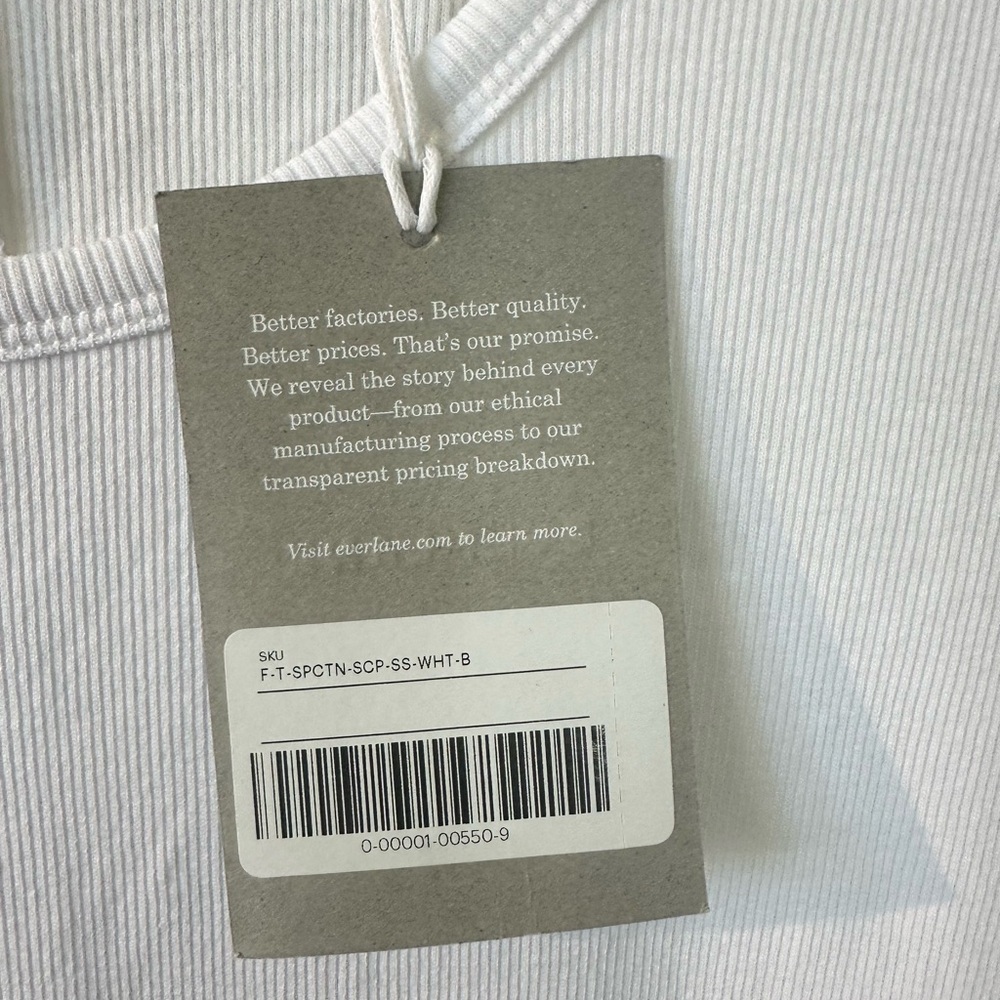 Everlane | THE LUXE RIB SCOOP-NECK TEE - Picture 7 of 11